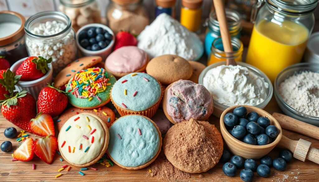 colorful ingredients in some cookie recipes​
