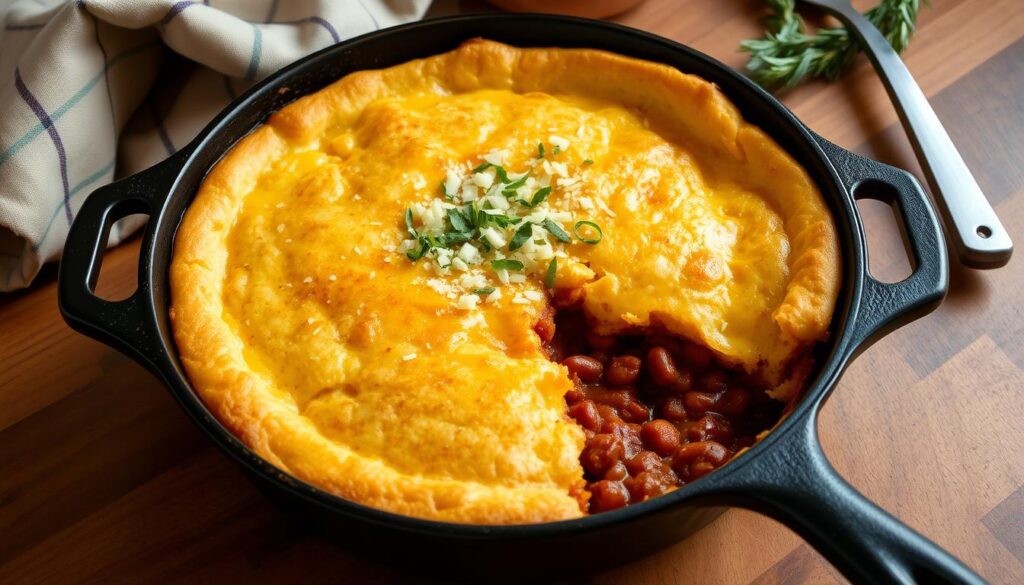 cornbread topped chilli pie chile madness recipe​