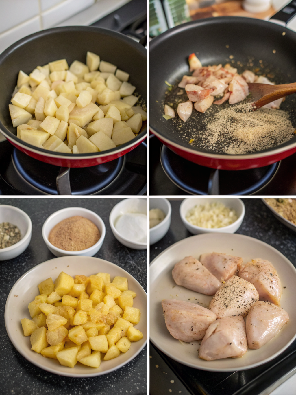 chicken and potato recipes preparing steps